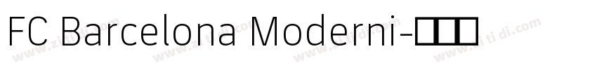 FC Barcelona Moderni字体转换